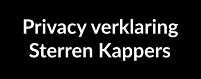Sterren Kappers privacy verklaring